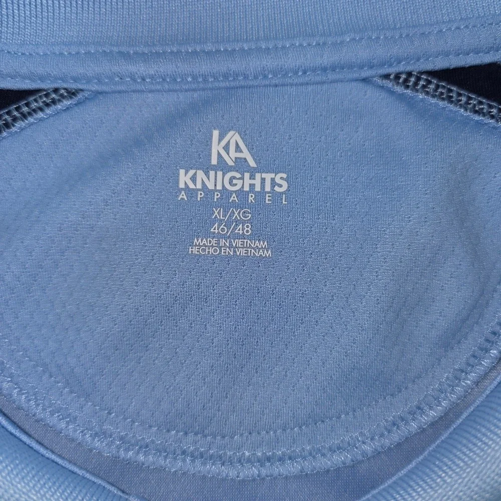 Knights Apparel UNC Tar Heels Polo Shirt Mens XL Carolina Blue North Carolina
